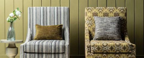 Patterned Velvet Upholstery Fabric is Here to Stay