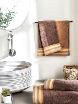 Zest Brown Bison Hand Towel