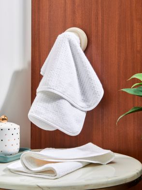 Linea White Hand Towel