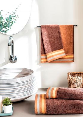 Zest Brown Bison Hand Towel