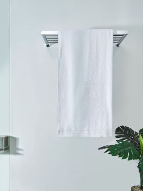 Solitaire Pristine White Bath Towel