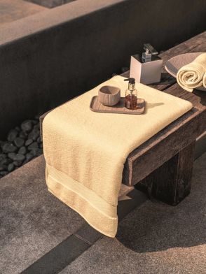 Crest Buff Yellow Bath Towel