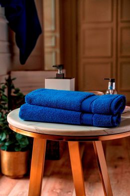 Crest Royal Blue Hand Towel 2pc
