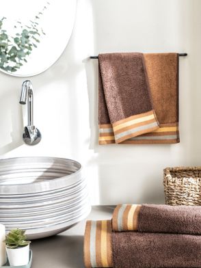 Zest Brown Bison Hand Towel