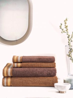 Zest Towel Gift Set  Brown Bison