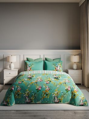 Floral Bliss Ocean Wave